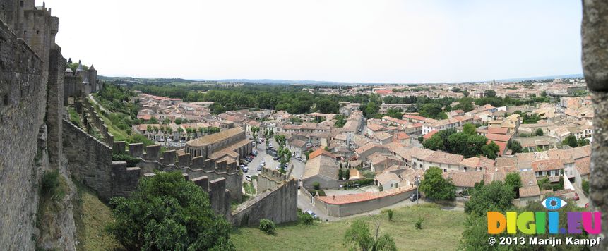 SX28432-7 Panoramic view from La Cite, Carcassonne